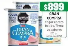 Almacor Gran compra - yogur entero batido/firme oferta
