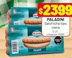 Almacor Paladini - salchicha tipo viena oferta