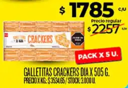 Supermercados DIA Día crackers galletitas crackers oferta