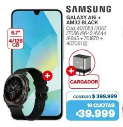 Naldo Lombardi Samsung galaxy A16 + AM32 black oferta