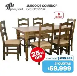 Naldo Lombardi Juego de comedor oferta