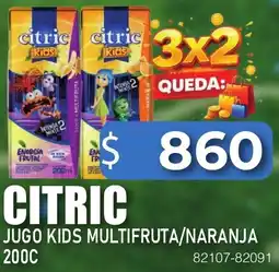 Masivos Citric Kids jugo multifruta/naranja oferta