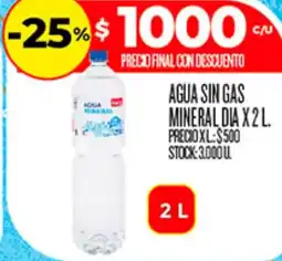 Supermercados DIA Dia agua mineral oferta