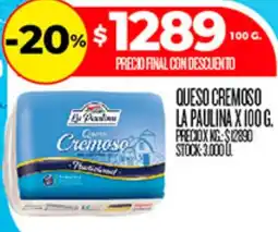 Supermercados DIA La paulina queso cremoso oferta