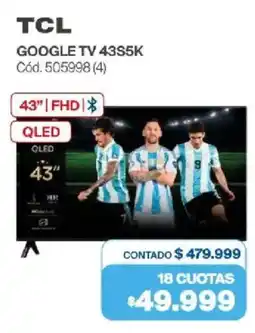 Naldo Lombardi Tcl google tv 43" oferta