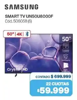 Naldo Lombardi Samsung smart tv 50" UN50U8000F oferta