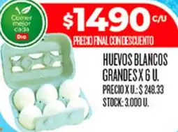 Supermercados DIA Huevos blancos grandes oferta