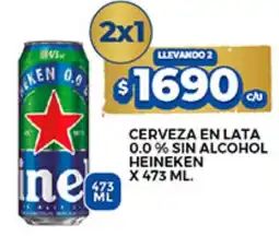Supermercados DIA Heineken cerveza en lata 0.0 % sin alcohol oferta
