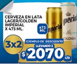 Supermercados DIA Imperial cerveza en lata lager/golden oferta