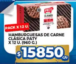 Supermercados DIA Paty hamburguesas de carne clasica oferta