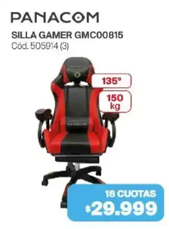 Naldo Lombardi PANACOM SILLA GAMER GMC00815 oferta