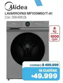Naldo Lombardi Midea lavarropas MF100W60/T-A1 oferta