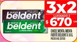 Supermercados DIA Beldent chicle menta / menta fuerte oferta