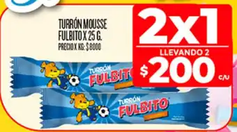 Supermercados DIA Turrón fulbito mousse oferta