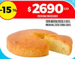 Supermercados DIA Torta matera cristal oferta