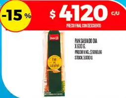 Supermercados DIA Dia pan salvado oferta