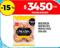 Supermercados DIA Dia pan con papa y queso oferta