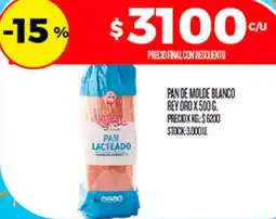 Supermercados DIA Lacteado rey oro pan oferta