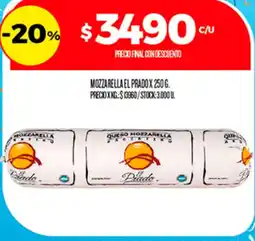 Supermercados DIA El prado queso mozzarella argentino oferta