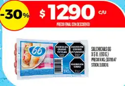 Supermercados DIA 66 salchichas oferta