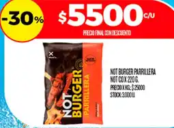 Supermercados DIA Not burger not co oferta