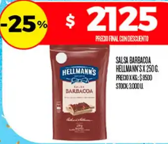 Supermercados DIA Hellmann's salsa barbacoa oferta