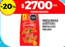 Supermercados DIA Lucchetti premezcla para pizza oferta