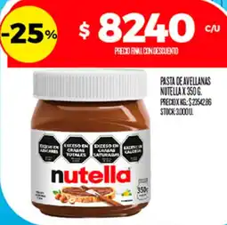 Supermercados DIA Nutella pasta de avellanas oferta