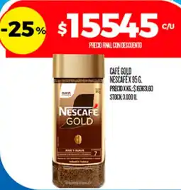 Supermercados DIA Nescafé café gold oferta