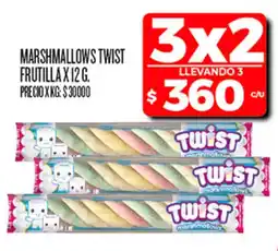 Supermercados DIA Twist marshmallows frutilla oferta