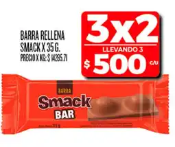 Supermercados DIA Smack barra rellena oferta