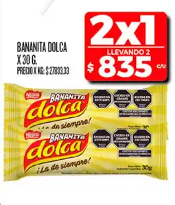 Supermercados DIA Nestlé bananita dolca oferta
