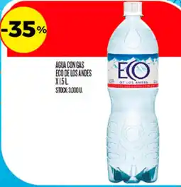 Supermercados DIA Eco agua con gas oferta