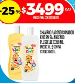 Supermercados DIA Plusbelle shampoo/acondicionador kids ph balanceado oferta