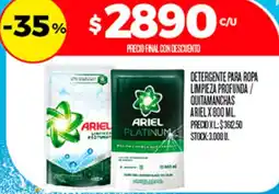 Supermercados DIA Ariel detergente para ropa limpieza profunda quitamanchas oferta