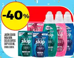 Supermercados DIA Skip jabón líquido para ropa ciclos cortos oferta