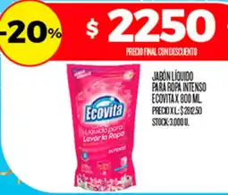 Supermercados DIA Ecovita jabón líquido para ropa intenso oferta