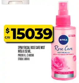 Supermercados DIA Nivea spray facial rose care mist oferta
