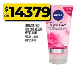 Supermercados DIA Nivea limpiador en gel rose care micelar oferta