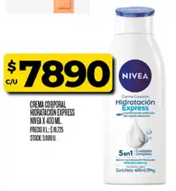 Supermercados DIA Nivea crema corporal hidratación express oferta