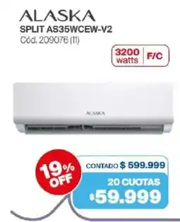 Naldo Lombardi Alaska split AS35WCEW-V2 oferta