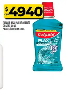 Supermercados DIA Colgate enjuague bucal plax ice infinity sabor intenso oferta