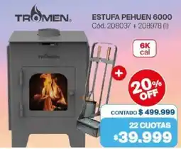 Naldo Lombardi Tromen estufa pehuen 6000 oferta