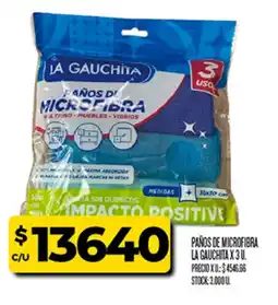 Supermercados DIA La gauchita paños de microfibra oferta