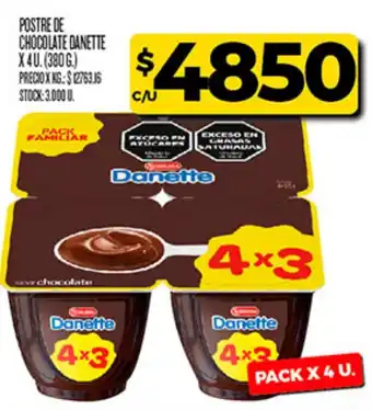 Supermercados DIA Danette postre de chocolate oferta
