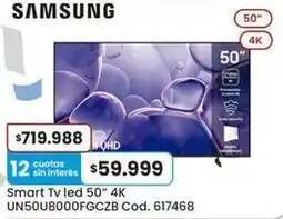 Coto Samsung - smart tv led 50 4k un50u8000fgczb oferta