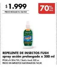 Disco X$ - repelente de insectos spray acción prolongada oferta
