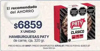 Paty - hamburguesas