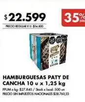 Disco Paty - hamburguesas de cancha oferta