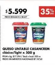Disco Casancrem - queso untable oferta
